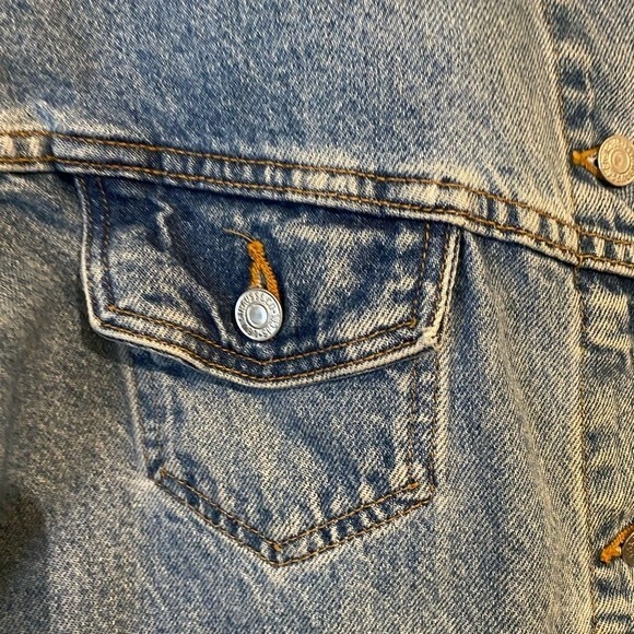 Vintage 1980’s Levi’s denim jean jacket large EUC ranch wear, cowboy, trucker - Picture 12 of 14
